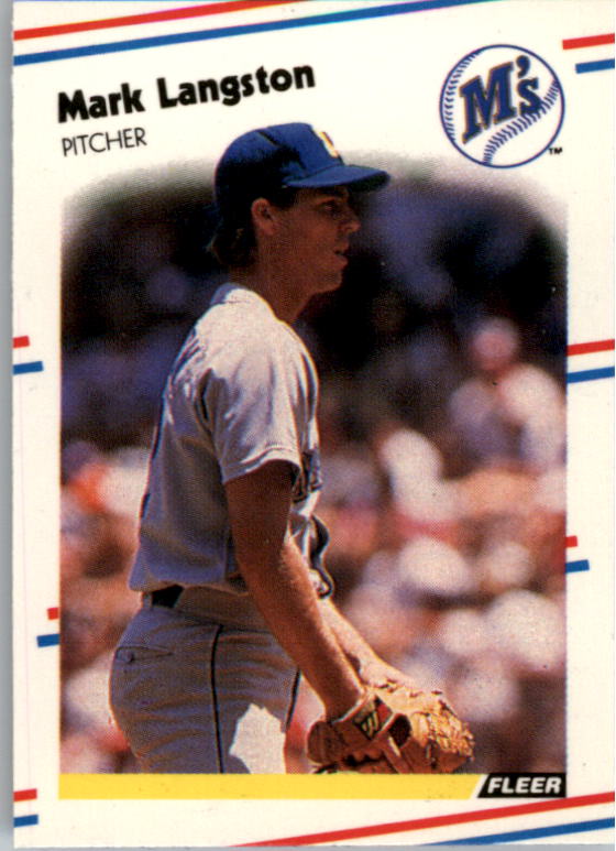 1988 Fleer Mini Baseball Cards 052      Mark Langston